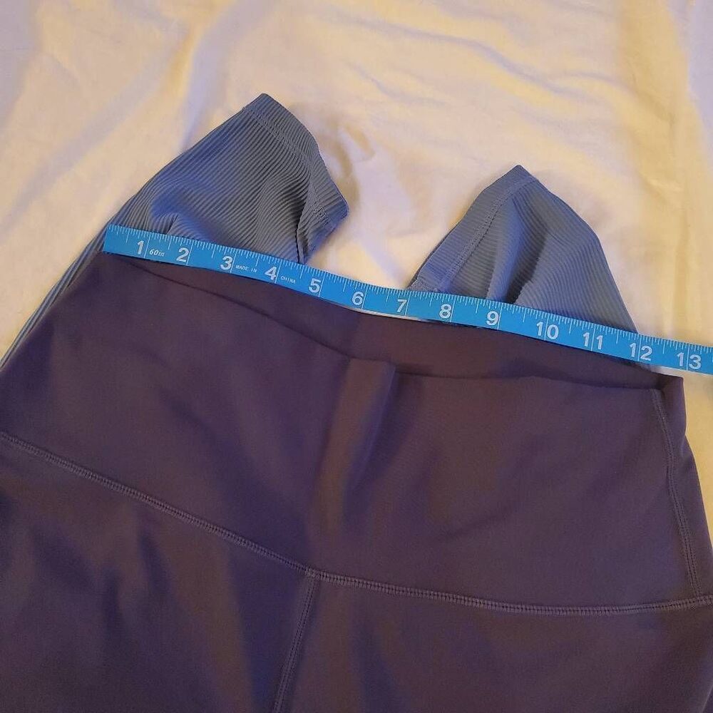 Zyia Active Storm Parallel Luxe Ribbed Ruched Legging Size 8/10 - Picture 5 of 11